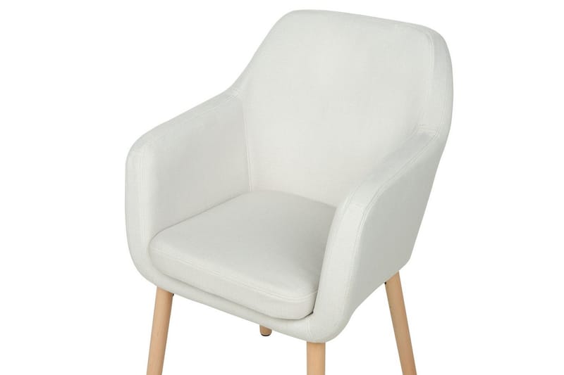 Matstol Yorkville ll - Vit, ljust trä - Möbler - Vardagsrum - Stolar & sittmöbler - Karmstolar