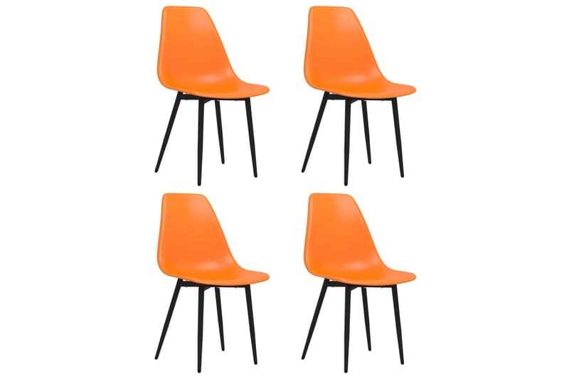 Matstolar 4 st orange PP - Orange - Matstol & köksstol - Karmstolar