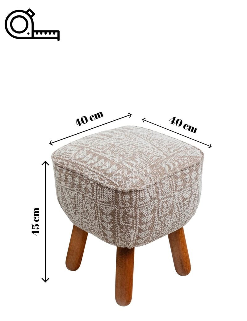 Merabe Sittpuff 40 cm - Beige - Möbler - Vardagsrum - Stolar & sittmöbler - Sittpuff