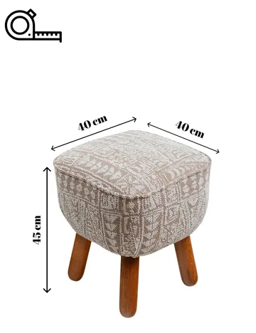 Merabe Sittpuff 40 cm - Beige - Möbler - Vardagsrum - Stolar & sittmöbler - Sittpuff