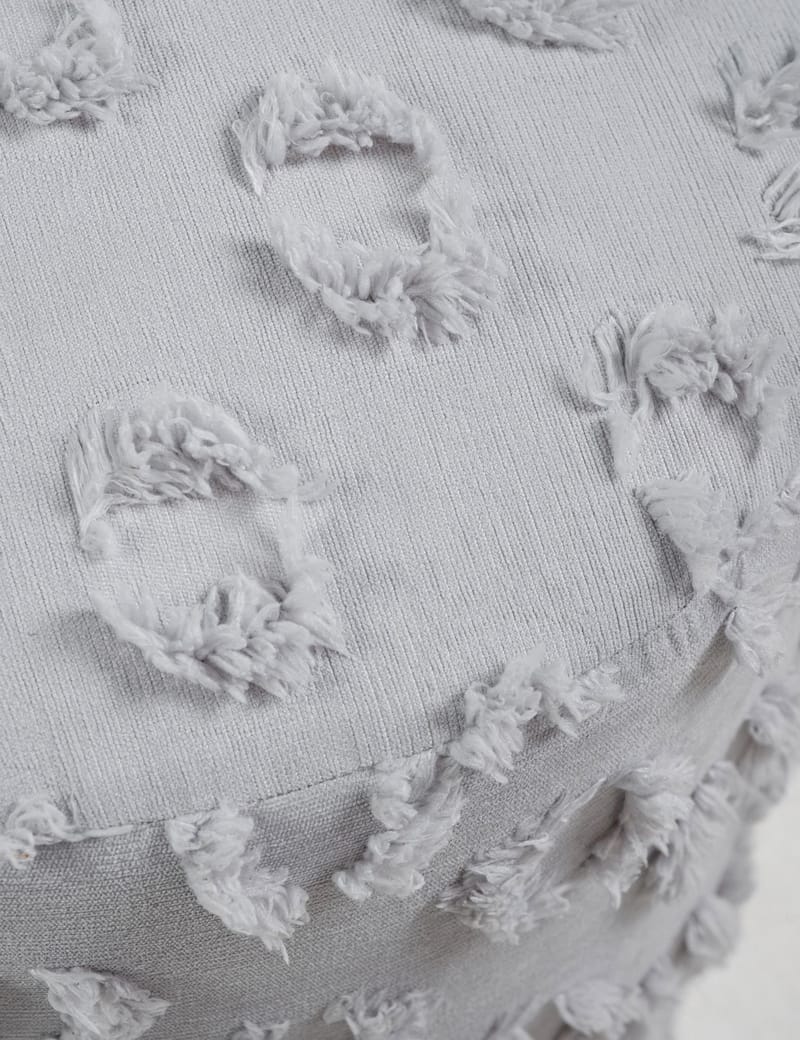 Meric Sittpuff 40 cm Rund - Grå - Möbler - Vardagsrum - Stolar & sittmöbler - Sittpuff