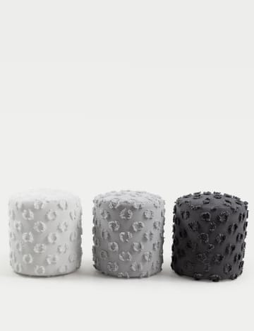 Meric Sittpuff 40 cm Rund - Grå - Möbler - Vardagsrum - Stolar & sittmöbler - Sittpuff