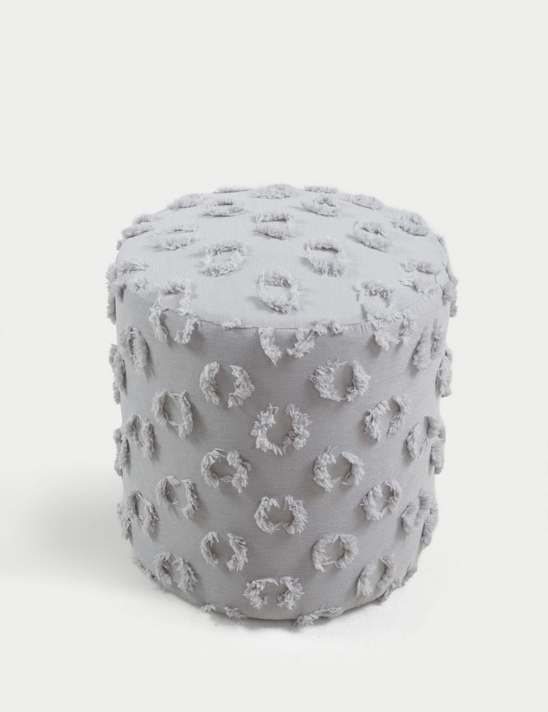 Meric Sittpuff 40 cm Rund - Grå - Möbler - Vardagsrum - Stolar & sittmöbler - Sittpuff