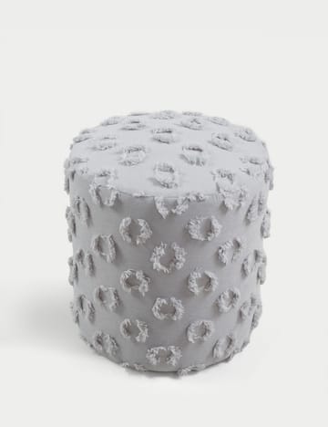 Meric Sittpuff 40 cm Rund - Grå - Möbler - Vardagsrum - Stolar & sittmöbler - Sittpuff