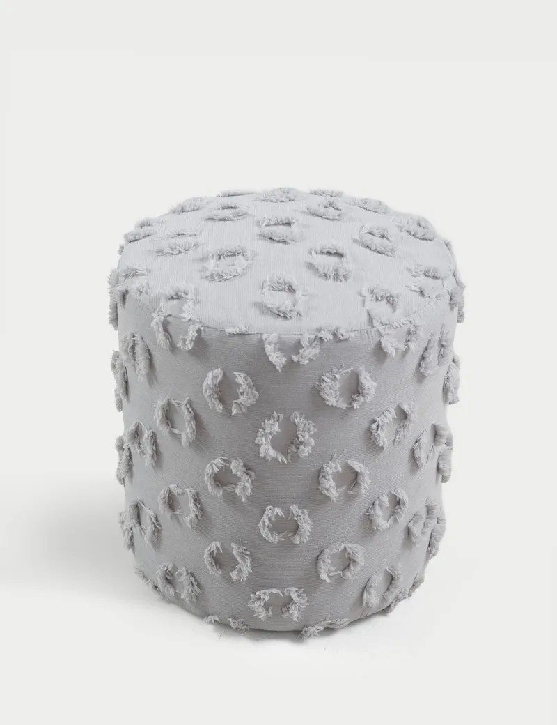 Meric Sittpuff 40 cm Rund - Grå - Möbler - Vardagsrum - Stolar & sittmöbler - Sittpuff