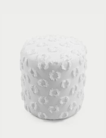 Meric Sittpuff 40 cm Rund - Vit - Möbler - Vardagsrum - Stolar & sittmöbler - Sittpuff