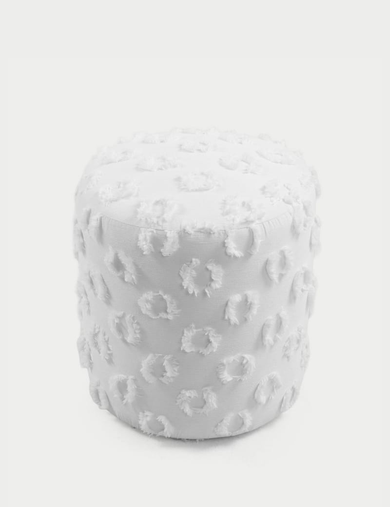 Meric Sittpuff 40 cm Rund - Vit - Möbler - Vardagsrum - Stolar & sittmöbler - Sittpuff