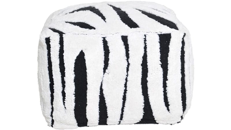 Mirello Puff 50 cm - Vit/Svart - Möbler - Vardagsrum - Stolar & sittmöbler - Sittpuff