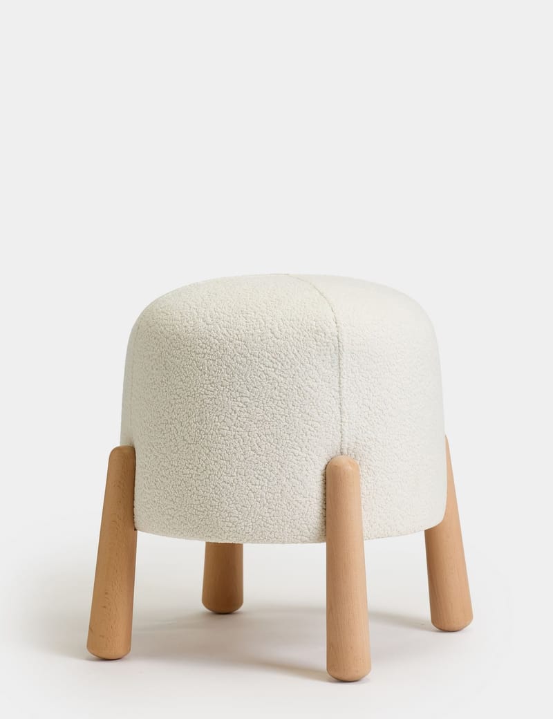 Orryn Sittpuff 40 cm Rund - Vit - Möbler - Vardagsrum - Stolar & sittmöbler - Sittpuff