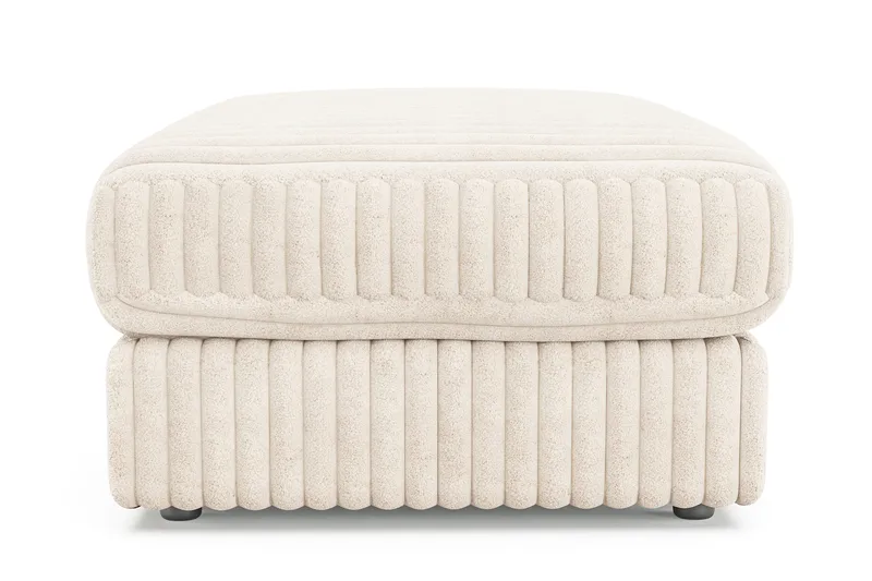 Arken Lyx Rektangulär Fotpall i Manchester - Beige - Möbler - Vardagsrum - Stolar & sittmöbler - Pallar - Fotpall