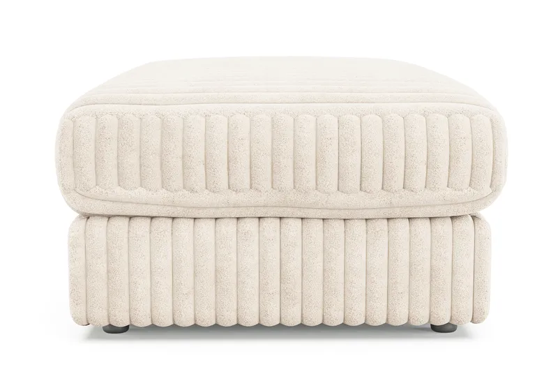 Arken Lyx Rektangulär Fotpall i Manchester - Beige - Möbler - Vardagsrum - Stolar & sittmöbler - Pallar - Fotpall