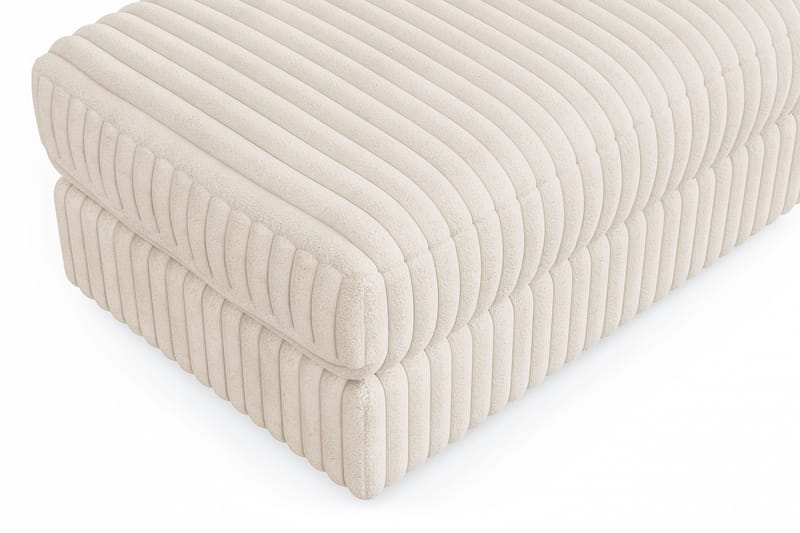 Arken Lyx Rektangulär Fotpall i Manchester - Beige - Möbler - Vardagsrum - Stolar & sittmöbler - Pallar - Fotpall