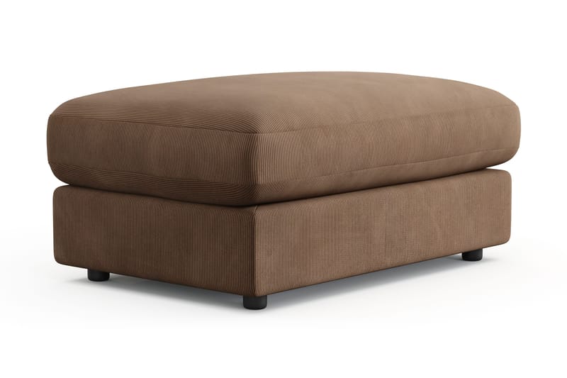 Arken Lyx Rektangulär Fotpall i Manchester - Brun - Möbler - Vardagsrum - Stolar & sittmöbler - Pallar - Fotpall