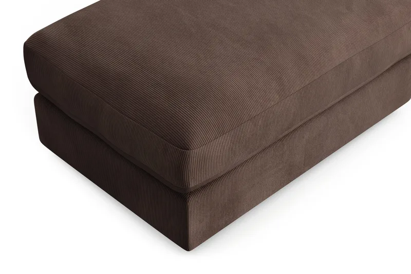 Arken Lyx Rektangulär Fotpall i Manchester - Brun - Möbler - Vardagsrum - Stolar & sittmöbler - Pallar - Fotpall