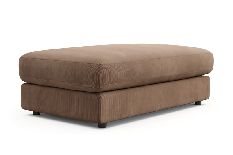 Arken Lyx Rektangulär Fotpall i Manchester - Brun - Möbler - Vardagsrum - Stolar & sittmöbler - Pallar - Fotpall