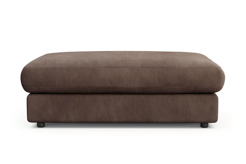 Arken Lyx Rektangulär Fotpall i Manchester - Brun - Möbler - Vardagsrum - Stolar & sittmöbler - Pallar - Fotpall