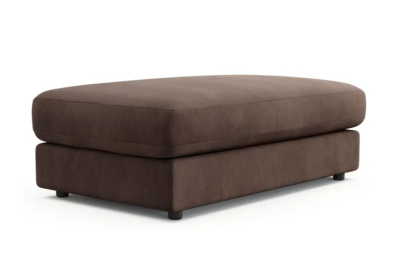 Arken Lyx Rektangulär Fotpall i Manchester - Brun - Möbler - Vardagsrum - Stolar & sittmöbler - Pallar - Fotpall