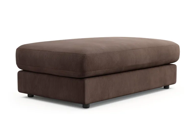 Arken Lyx Rektangulär Fotpall i Manchester - Brun - Möbler - Vardagsrum - Stolar & sittmöbler - Pallar - Fotpall