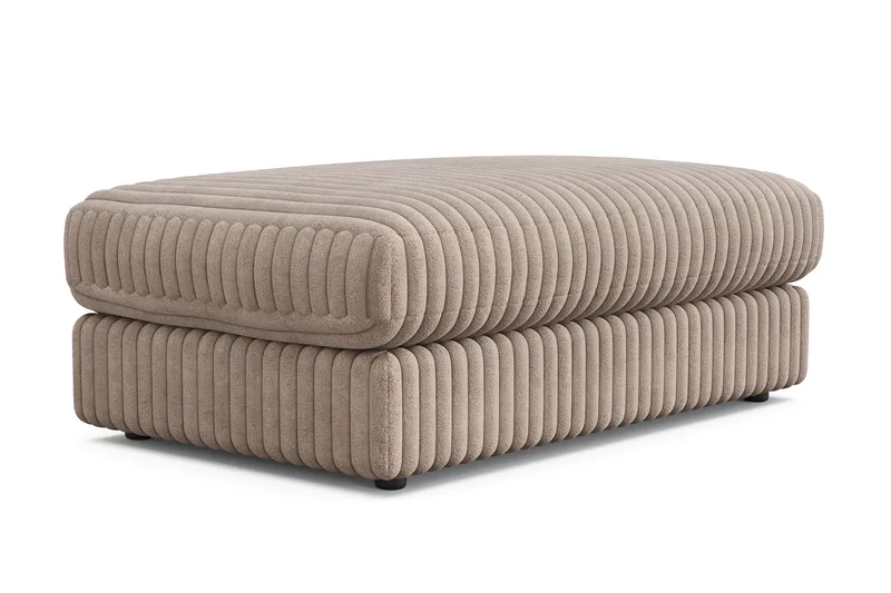 Arken Lyx Rektangulär Fotpall i Manchester - Greige - Möbler - Vardagsrum - Stolar & sittmöbler - Pallar - Fotpall