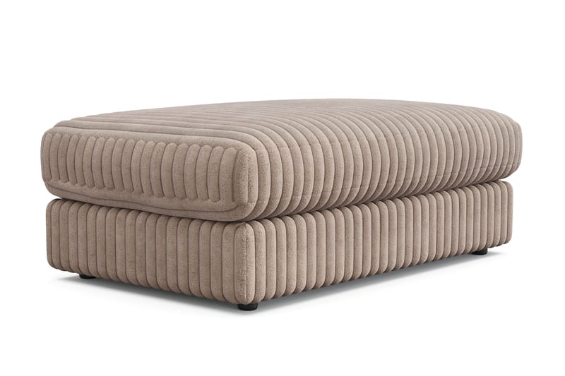 Arken Lyx Rektangulär Fotpall i Manchester - Greige - Möbler - Vardagsrum - Stolar & sittmöbler - Pallar - Fotpall