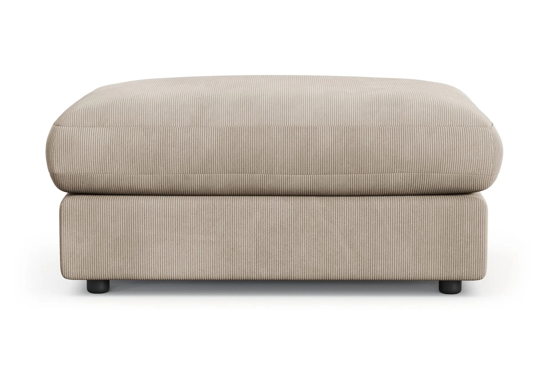 arken lyx rektangulär fotpall i manchester - greige
