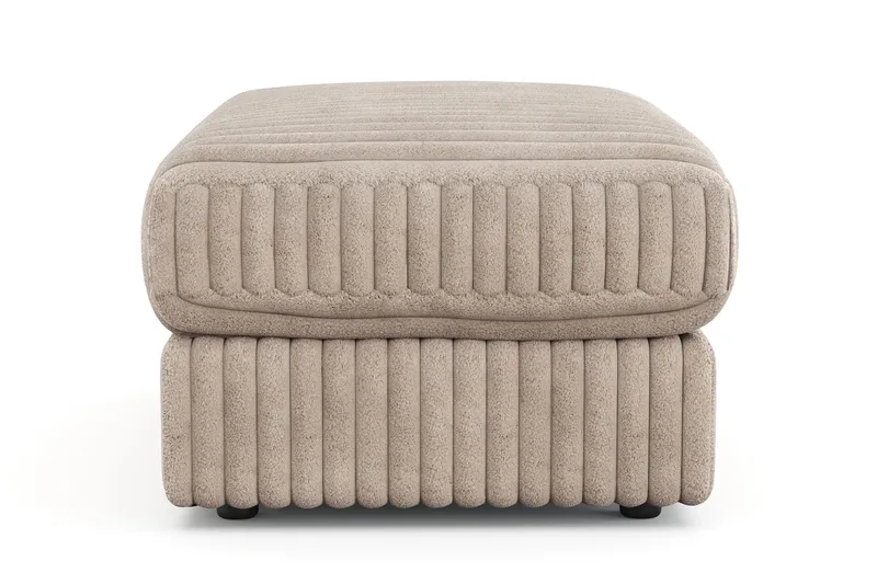 Arken Lyx Rektangulär Fotpall i Manchester - Greige - Möbler - Vardagsrum - Stolar & sittmöbler - Pallar - Fotpall