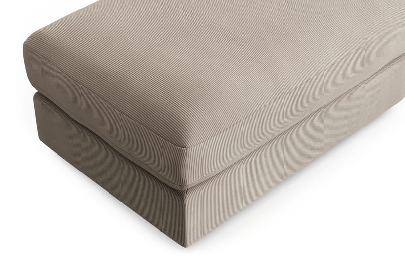 Arken Lyx Rektangulär Fotpall i Manchester - Greige - Möbler - Vardagsrum - Stolar & sittmöbler - Pallar - Fotpall