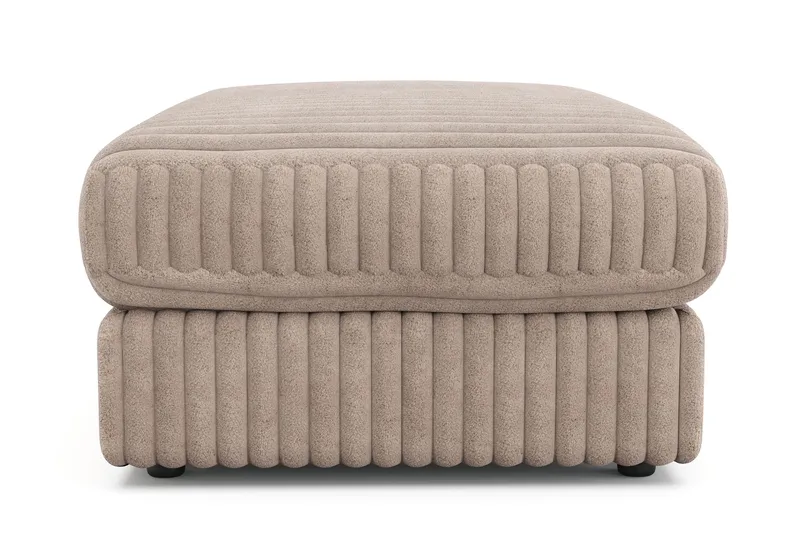 Arken Lyx Rektangulär Fotpall i Manchester - Greige - Möbler - Vardagsrum - Stolar & sittmöbler - Pallar - Fotpall