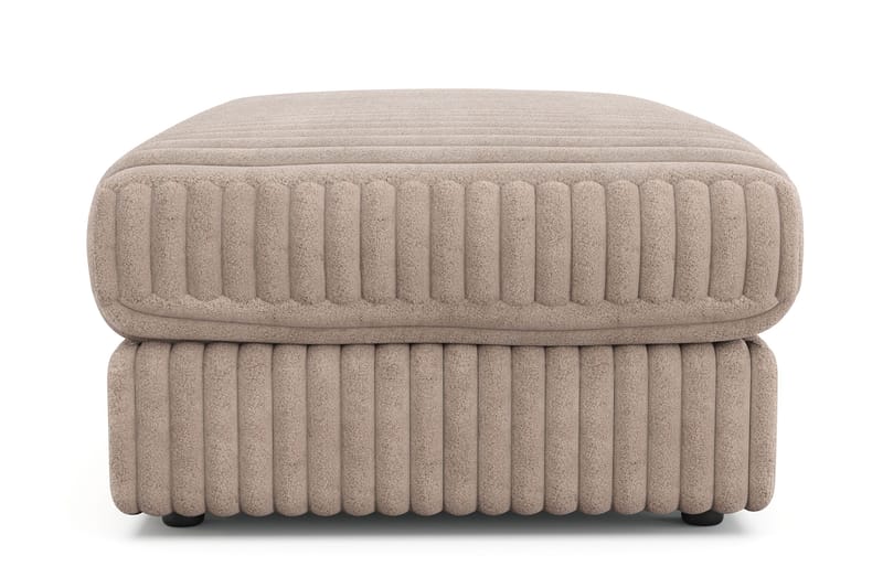 Arken Lyx Rektangulär Fotpall i Manchester - Greige - Möbler - Vardagsrum - Stolar & sittmöbler - Pallar - Fotpall