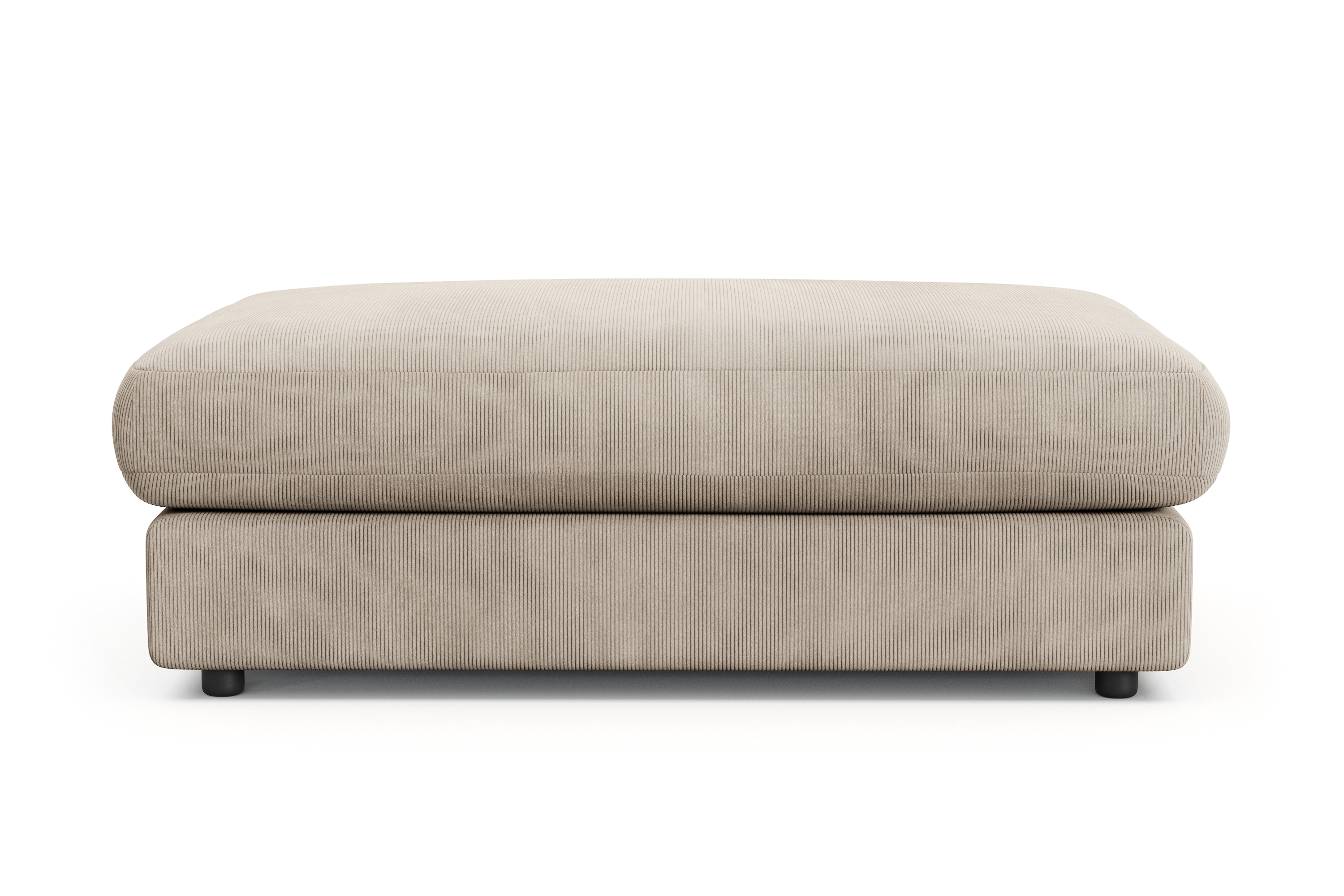 arken lyx rektangulär fotpall i manchester - greige