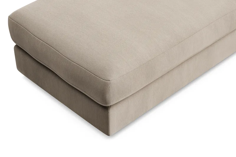 Arken Lyx Rektangulär Fotpall i Manchester - Greige - Möbler - Vardagsrum - Stolar & sittmöbler - Pallar - Fotpall