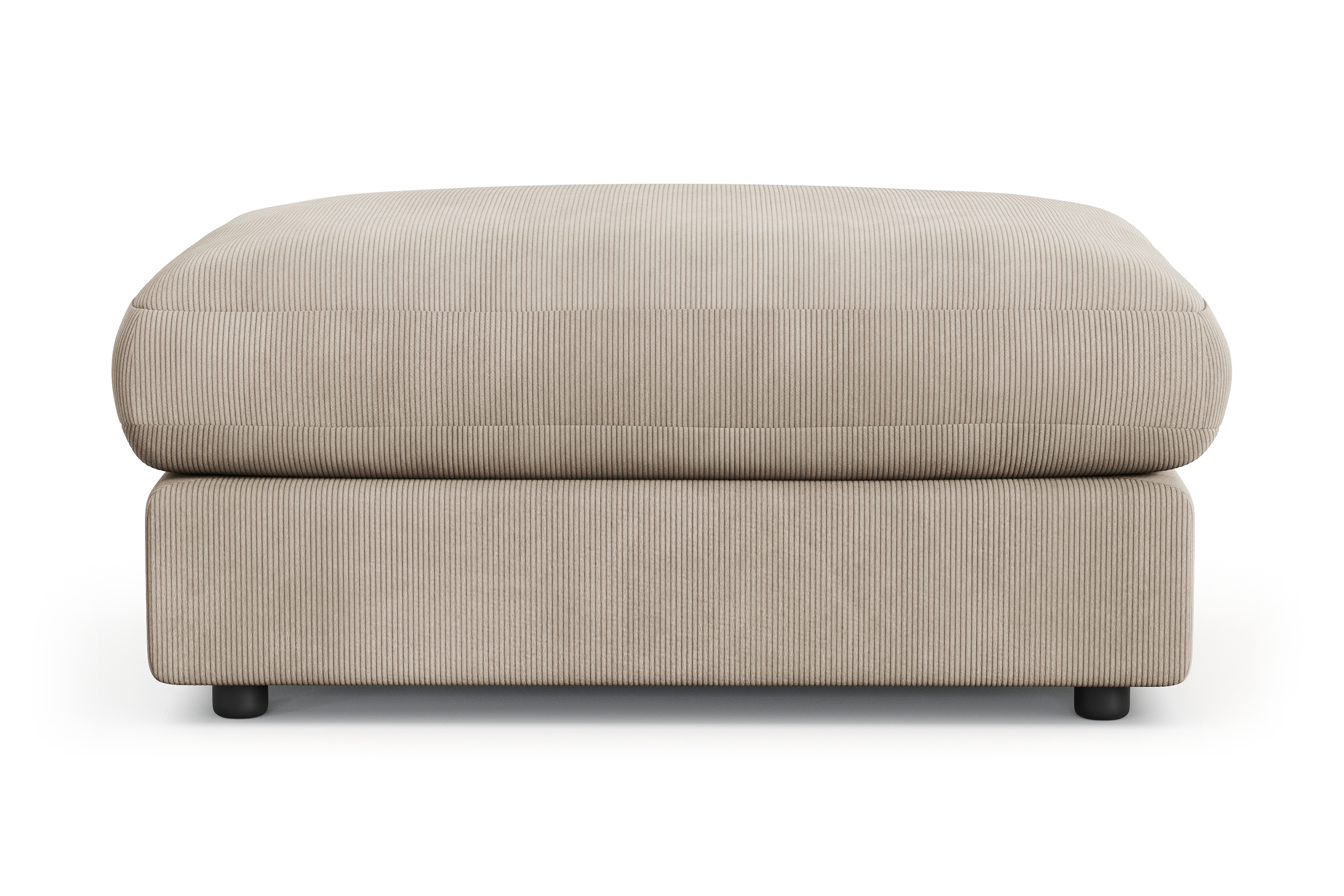 arken lyx rektangulär fotpall i manchester - greige