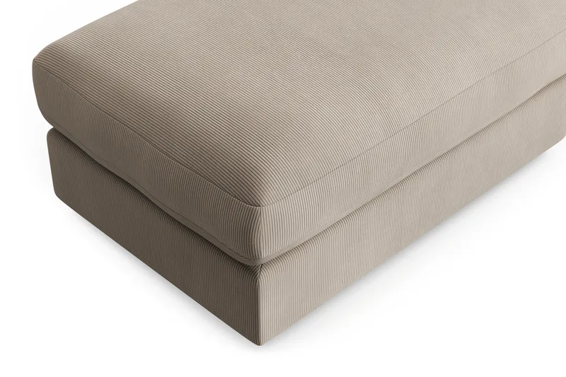 Arken Lyx Rektangulär Fotpall i Manchester - Greige - Möbler - Vardagsrum - Stolar & sittmöbler - Pallar - Fotpall