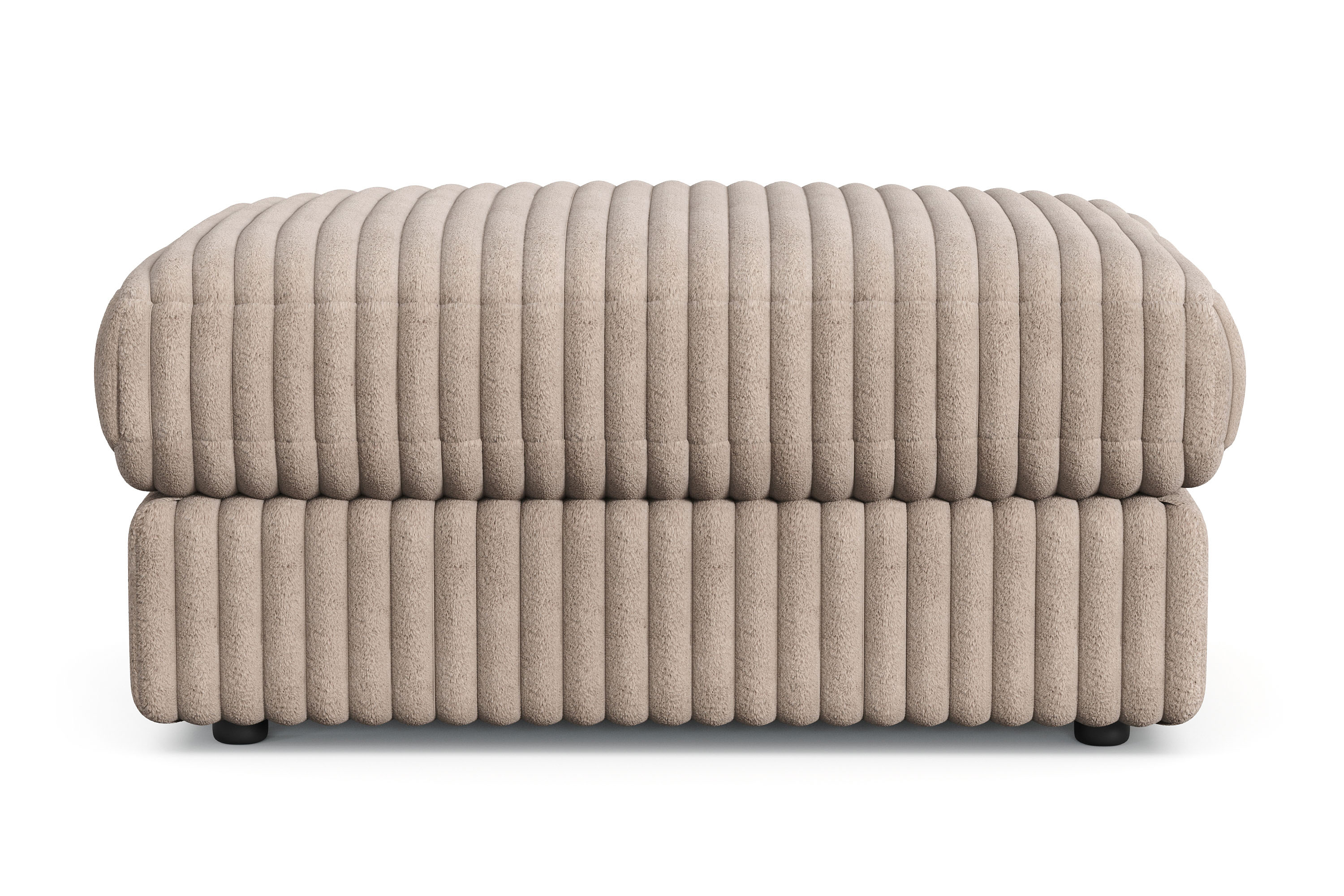 arken lyx rektangulär fotpall i manchester - greige