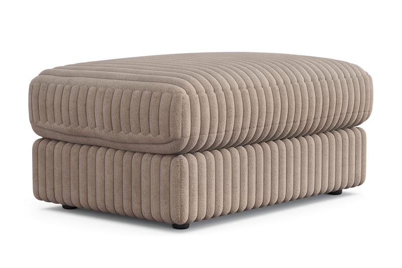 Arken Lyx Rektangulär Fotpall i Manchester - Greige - Möbler - Vardagsrum - Stolar & sittmöbler - Pallar - Fotpall