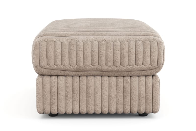 Arken Lyx Rektangulär Fotpall i Manchester - Greige - Möbler - Vardagsrum - Stolar & sittmöbler - Pallar - Fotpall