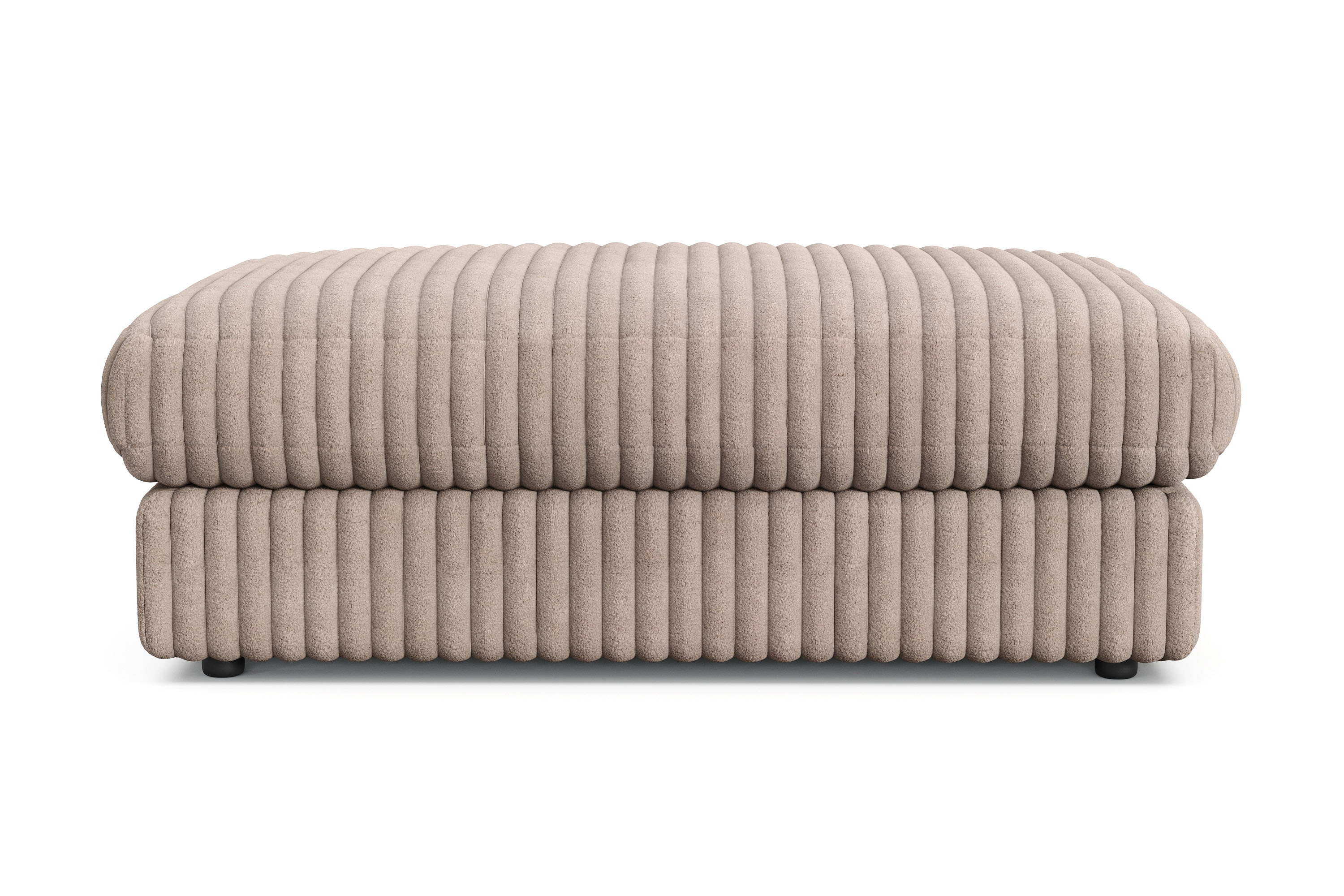 arken lyx rektangulär fotpall i manchester - greige