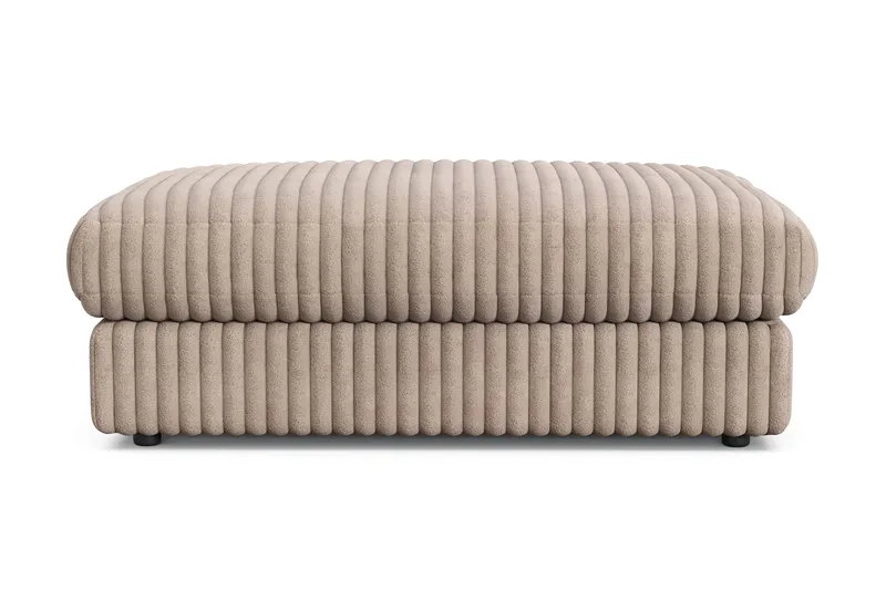 Arken Lyx Rektangulär Fotpall i Manchester - Greige - Möbler - Vardagsrum - Stolar & sittmöbler - Pallar - Fotpall