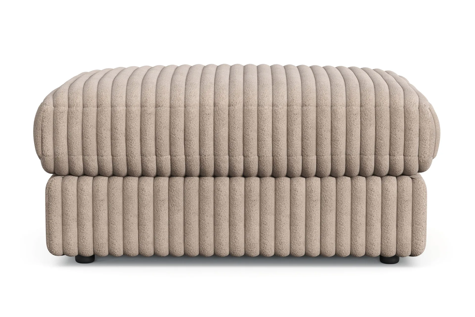 arken lyx rektangulär fotpall i manchester - greige