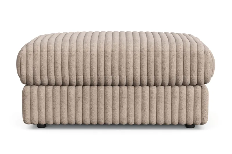 Arken Lyx Rektangulär Fotpall i Manchester - Greige - Möbler - Vardagsrum - Stolar & sittmöbler - Pallar - Fotpall