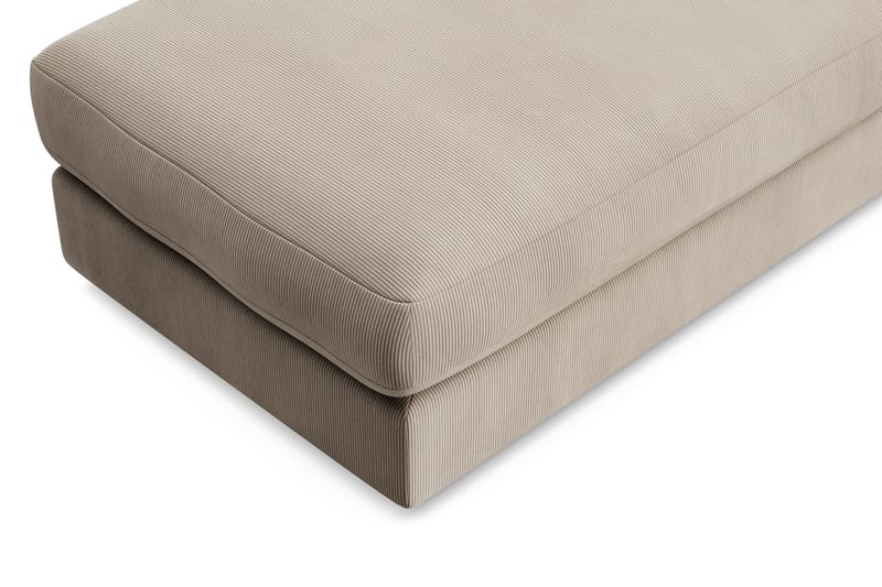 Arken Lyx Rektangulär Fotpall i Manchester - Greige - Möbler - Vardagsrum - Stolar & sittmöbler - Pallar - Fotpall