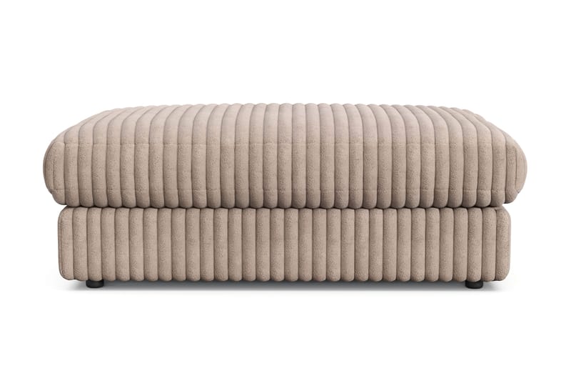 Arken Lyx Rektangulär Fotpall i Manchester, Greige