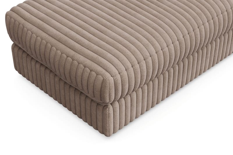 Arken Lyx Rektangulär Fotpall i Manchester - Greige - Möbler - Vardagsrum - Stolar & sittmöbler - Pallar - Fotpall