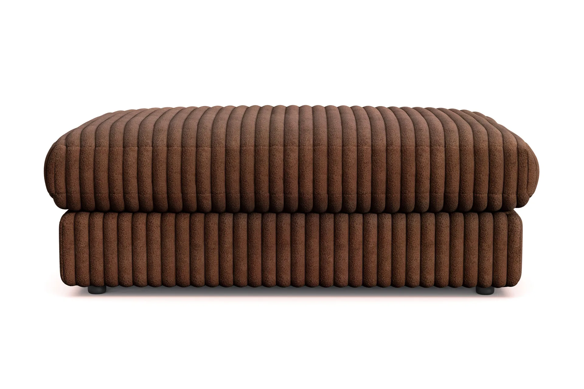 arken lyx rektangulär fotpall i manchester - mörkbrun