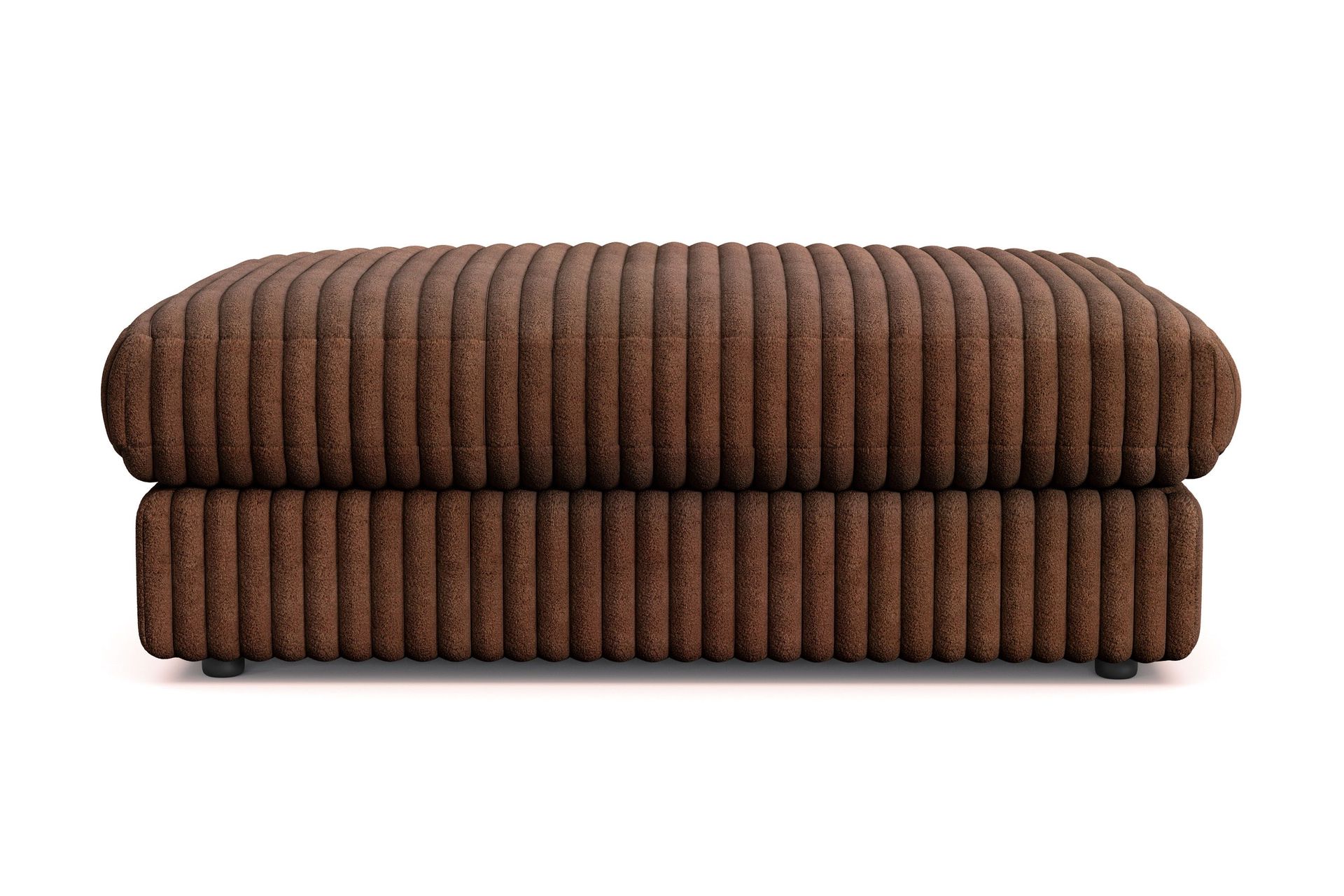 Arken Lyx Rektangul&auml;r Fotpall i Manchester - M&ouml;rkbrun