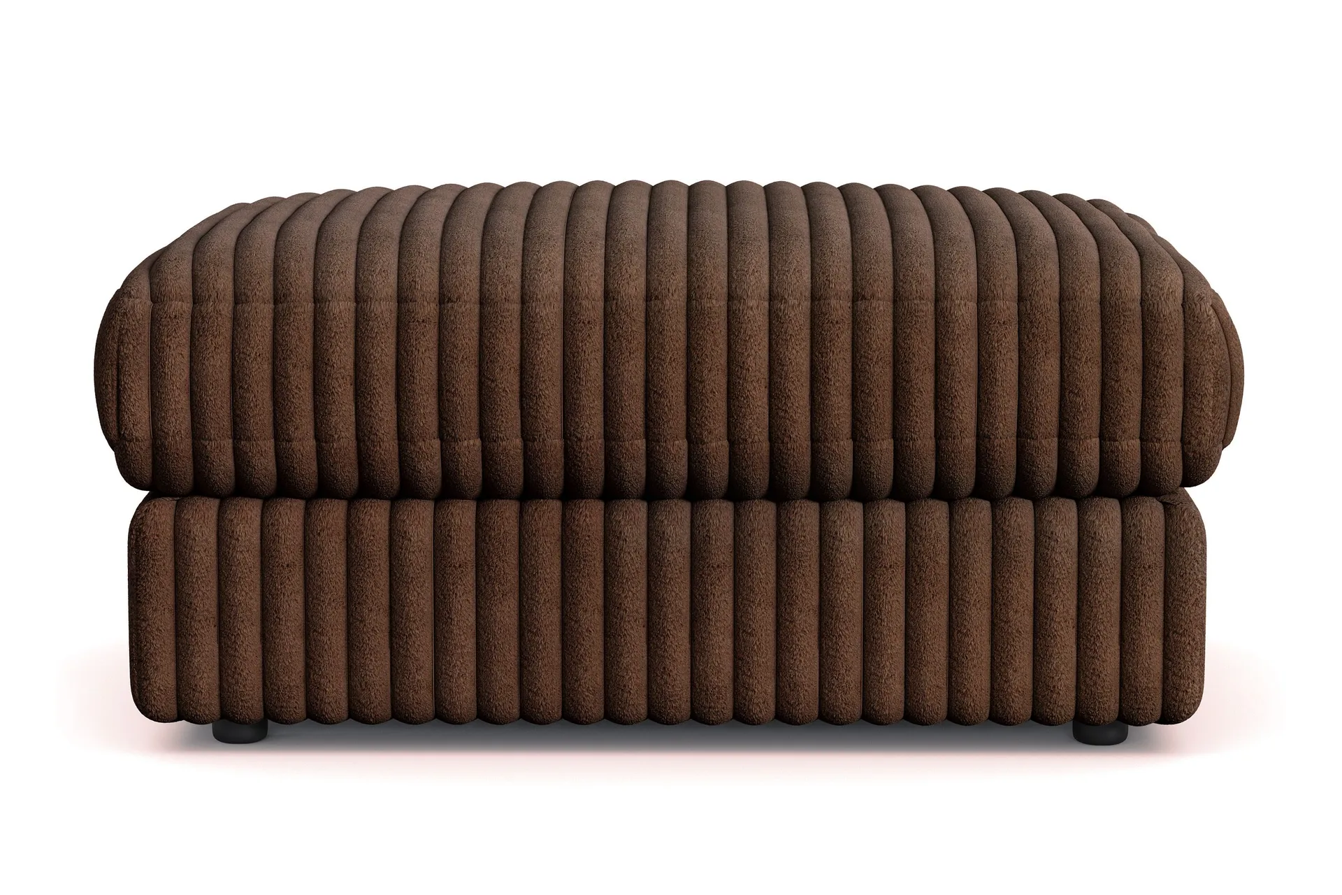 arken lyx rektangulär fotpall i manchester - mörkbrun