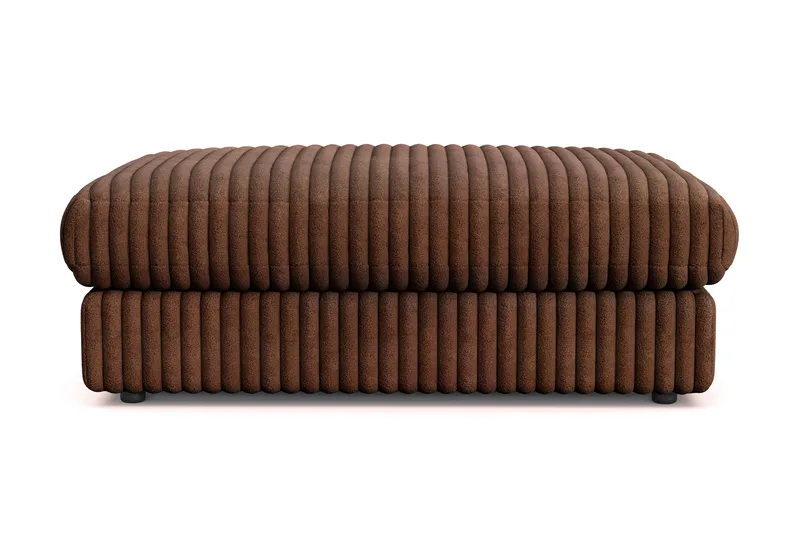 Arken Lyx Rektangulär Fotpall i Manchester - Mörkbrun - Möbler - Vardagsrum - Stolar & sittmöbler - Pallar - Fotpall