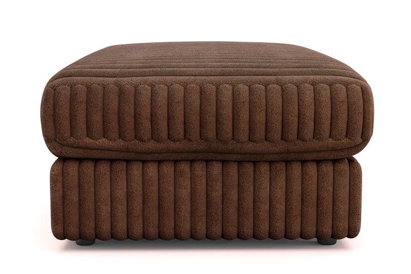 Arken Lyx Rektangulär Fotpall i Manchester - Mörkbrun - Möbler - Vardagsrum - Stolar & sittmöbler - Pallar - Fotpall