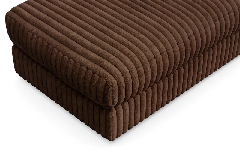 Arken Lyx Rektangulär Fotpall i Manchester - Mörkbrun - Möbler - Vardagsrum - Stolar & sittmöbler - Pallar - Fotpall