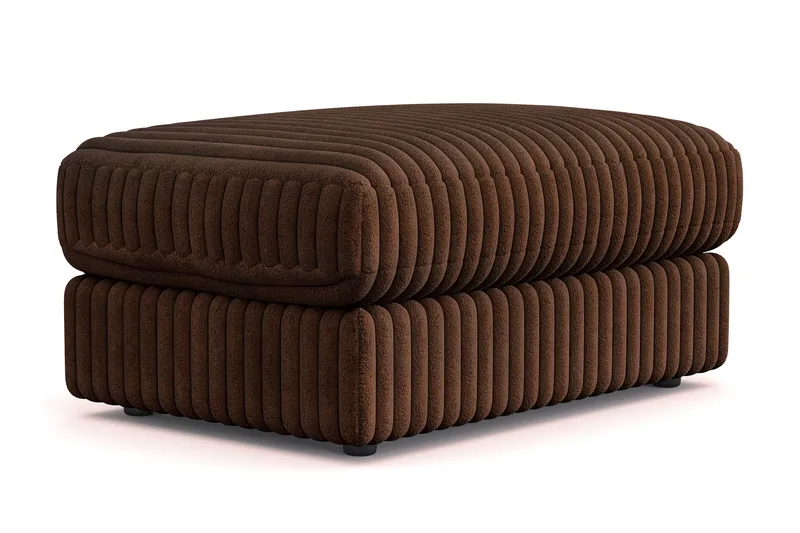 Arken Lyx Rektangulär Fotpall i Manchester - Mörkbrun - Möbler - Vardagsrum - Stolar & sittmöbler - Pallar - Fotpall